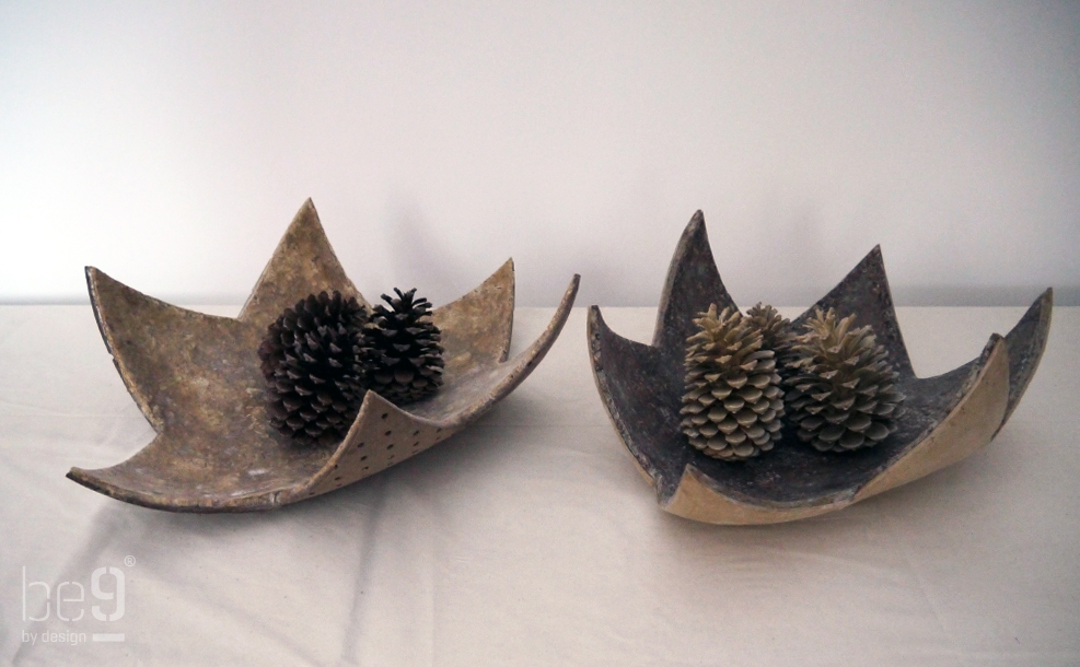 2 stervormige schalen